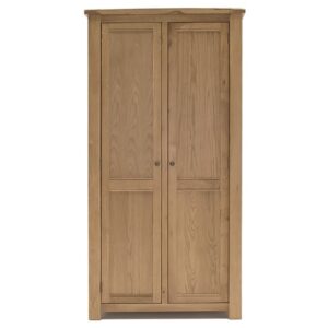 Brex Wooden 2 Doors Wardrobe In Natural