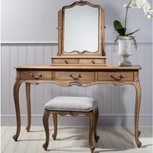 Chic Wooden Dressing Table Only In Weathered