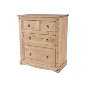 Consett Chest Of Drawers In Antique Wax With Four Drawers