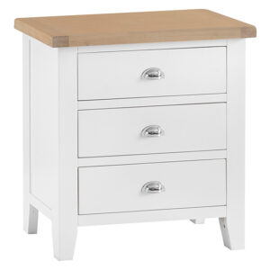 Tyler Wooden Chest Of 3 Drawers In White