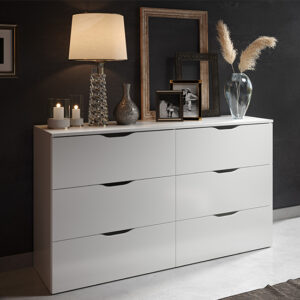 Beile Wooden Chest Of 6 Drawers In White