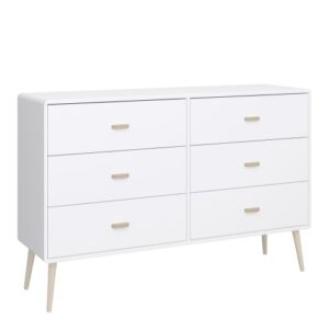 Marc Wooden Chest Of 6 Drawers In Pure White