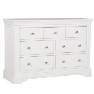 Macon Wooden Chest Of 7 Drawers In White