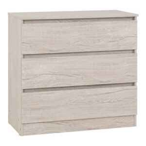 Mcgowan Wooden Chest Of 3 Drawers In Urban Snow